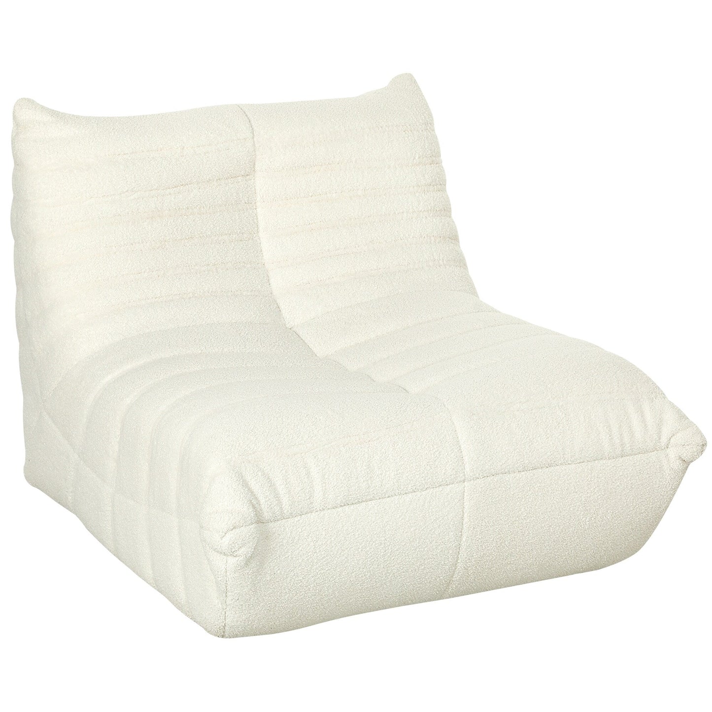 HOMCOM Bean Bag Chair for Adults, Giant Fireside Chair Lazy Sofa, Bean Bag Sofa with High Density Comfortable Foam