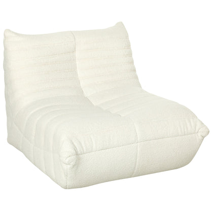 HOMCOM Bean Bag Chair for Adults, Giant Fireside Chair Lazy Sofa, Bean Bag Sofa with High Density Comfortable Foam