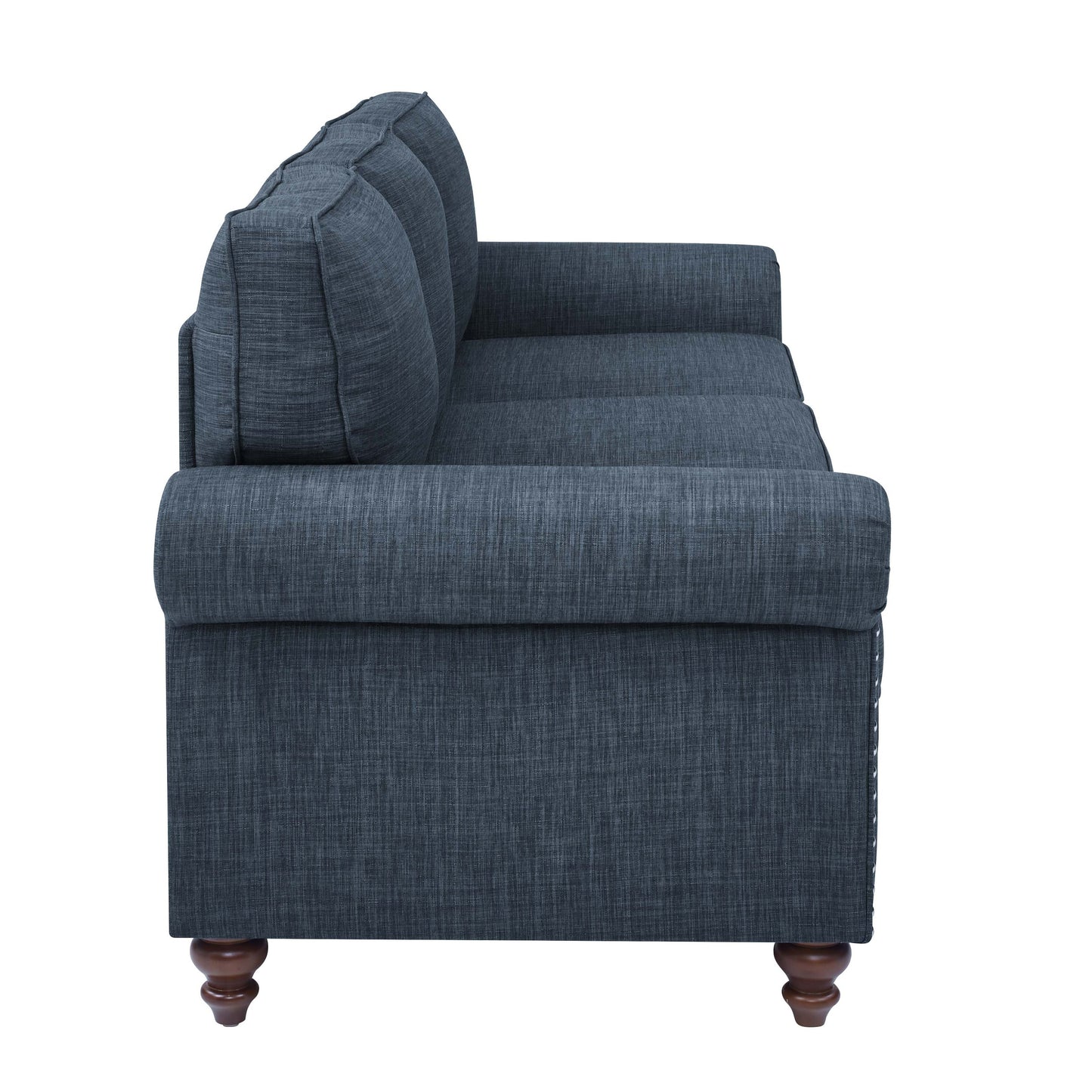 Harbor 78'' Linen Blend Sofa With Solid Wooden Legs