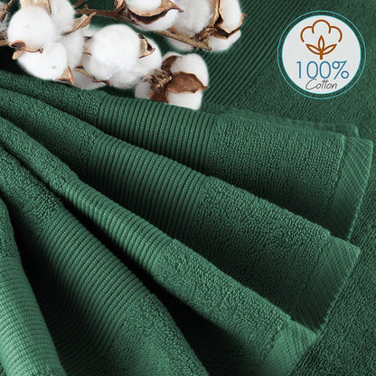 Hearth & Harbor 100 Percent Cotton Ultra Soft and Absorbent Bath Towel Set