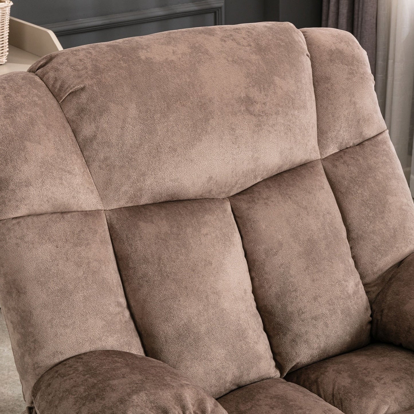 Heavy Duty Power Lift Recliner Chair for Elderly with Overstuffed Design