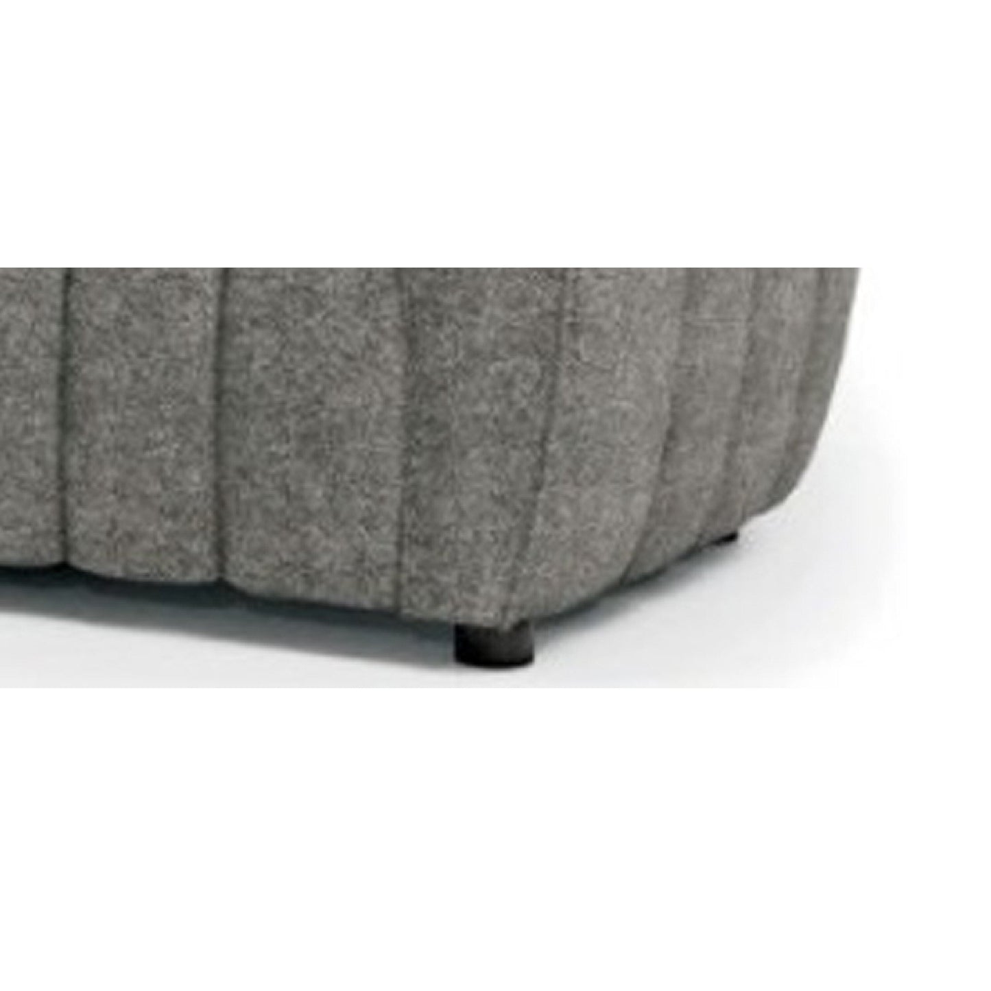 Hery Sofa, 23 Inch, Gray Boucle, Vertical Channel Tufted Details