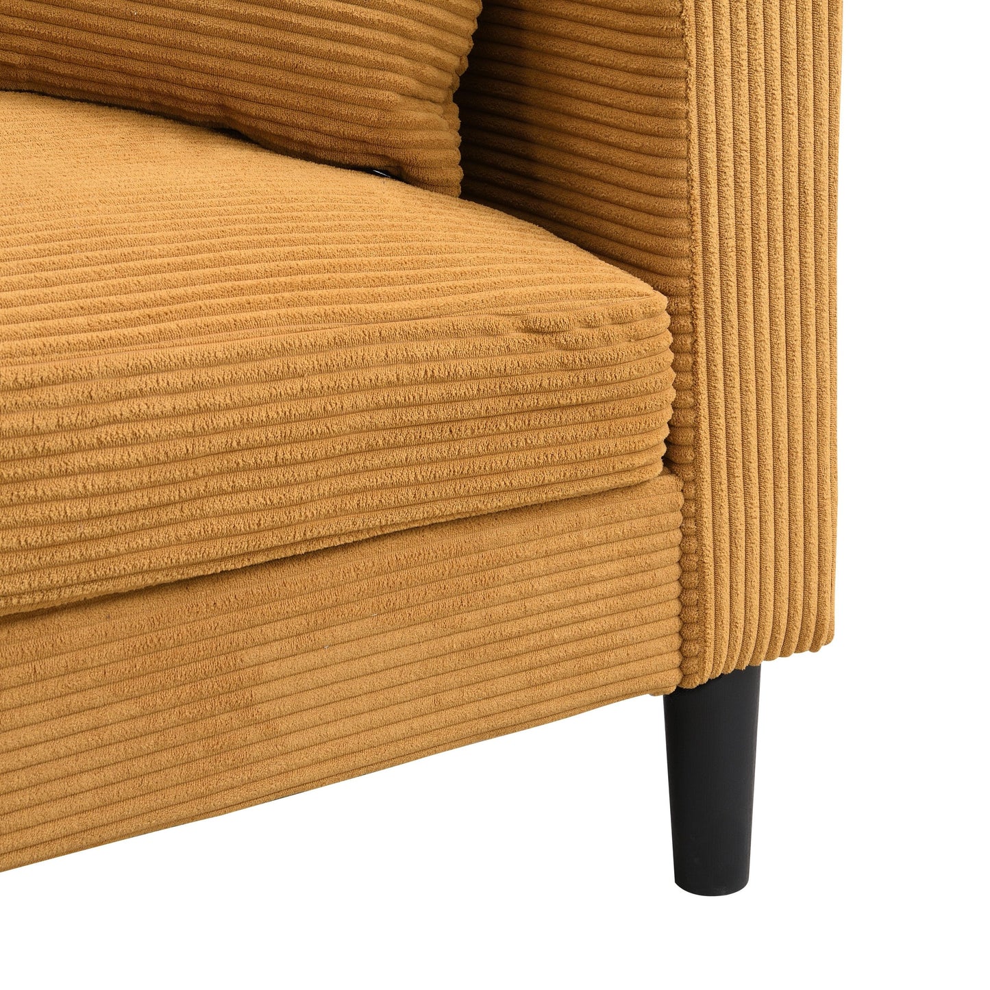 High Resilience Loveseat Sofa, Wooden Frame 2 Seat Sofa, Comfy , Small Space Saving Modern Upholstered Sofa