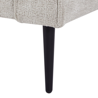 High-Tech Fabric Upholstered Sofa with 2 Pillows