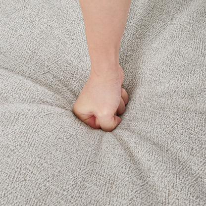 High-Tech Fabric Upholstered Sofa with 2 Pillows