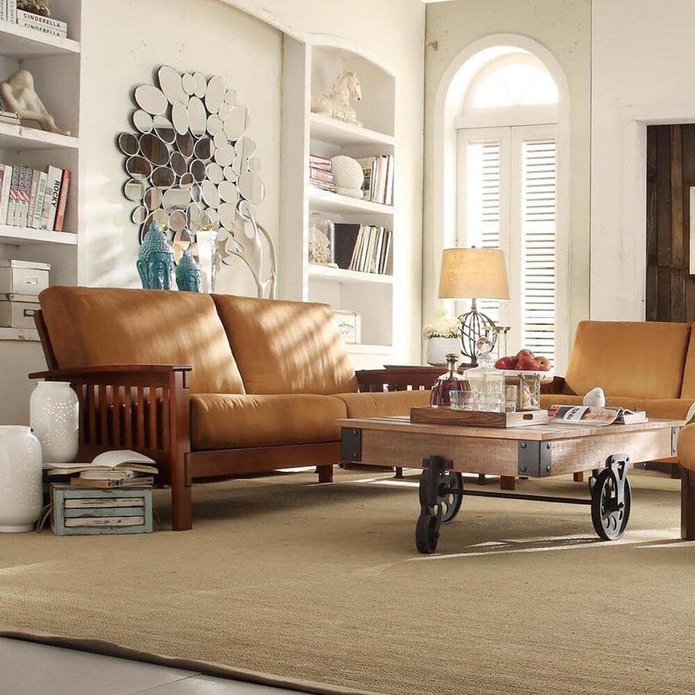 Hills Mission-style Oak Sofa by iNSPIRE Q Classic