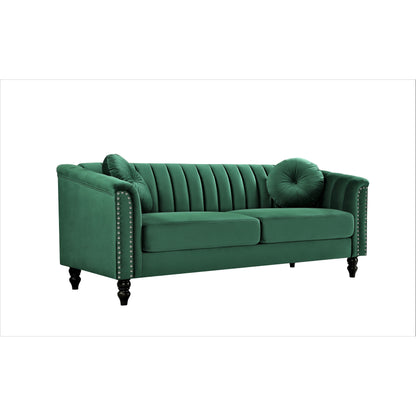 Hills Tufted Back Nailhead 75.2 Sofa