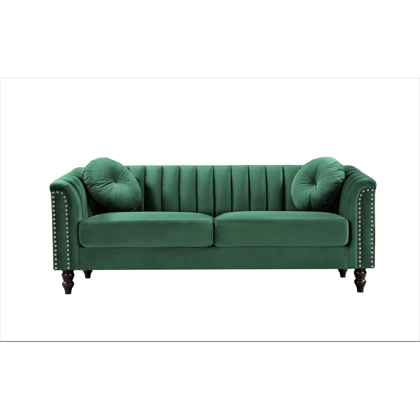 Hills Tufted Back Nailhead 75.2 Sofa
