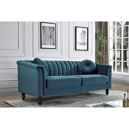 Hills Tufted Back Nailhead 75.2 Sofa