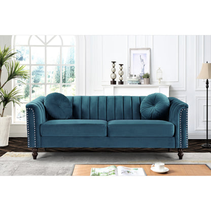 Hills Tufted Back Nailhead 75.2 Sofa