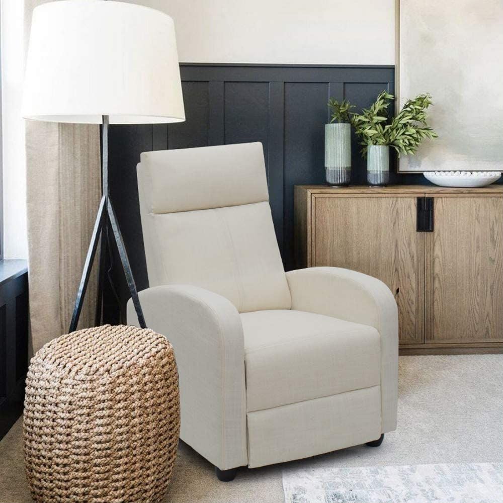 Homall Recliner Chair Fabric Single Living Room Sofa Recliner