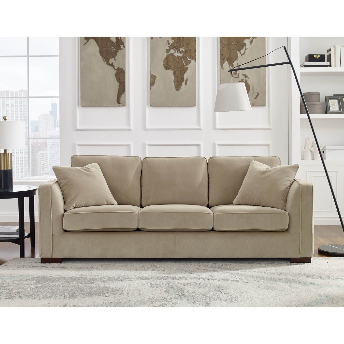 Hydeline Albert Fabric Sofa with Memory Foam and Springs