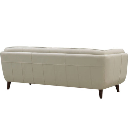 Hydeline Solana Feather/Memory Foam/Springs Top Grain Leather Sofa