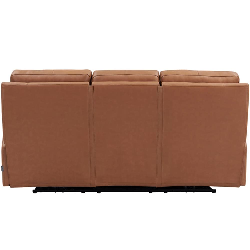 Hydeline Venice Zero Gravity Power Recline and Headrest Top Grain Leather Sofa with Cup Holder