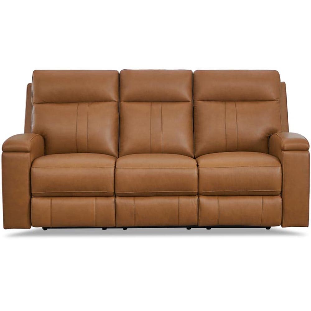 Hydeline Venice Zero Gravity Power Recline and Headrest Top Grain Leather Sofa with Cup Holder