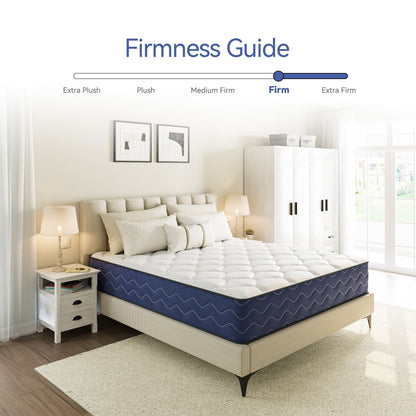 SweDrea 10 in. Firm Hybrid Mattress Cooling and Breathable with CertiPUR-US, SGS and OEKO-TEX