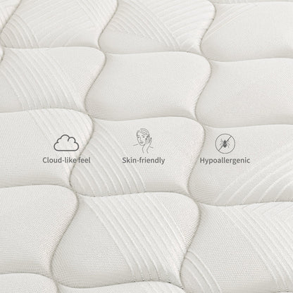 SweDrea 10 in. Firm Hybrid Mattress Cooling and Breathable with CertiPUR-US, SGS and OEKO-TEX