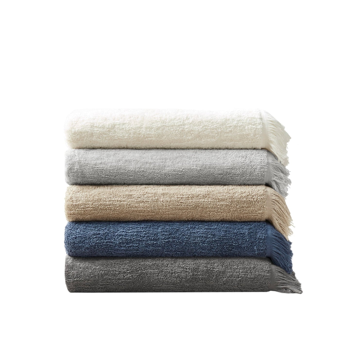 INK+IVY Atlas Cotton Dobby Slub 6 Piece Towel Set