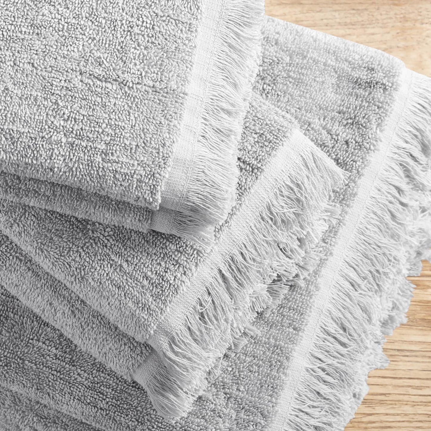 INK+IVY Atlas Cotton Dobby Slub 6 Piece Towel Set