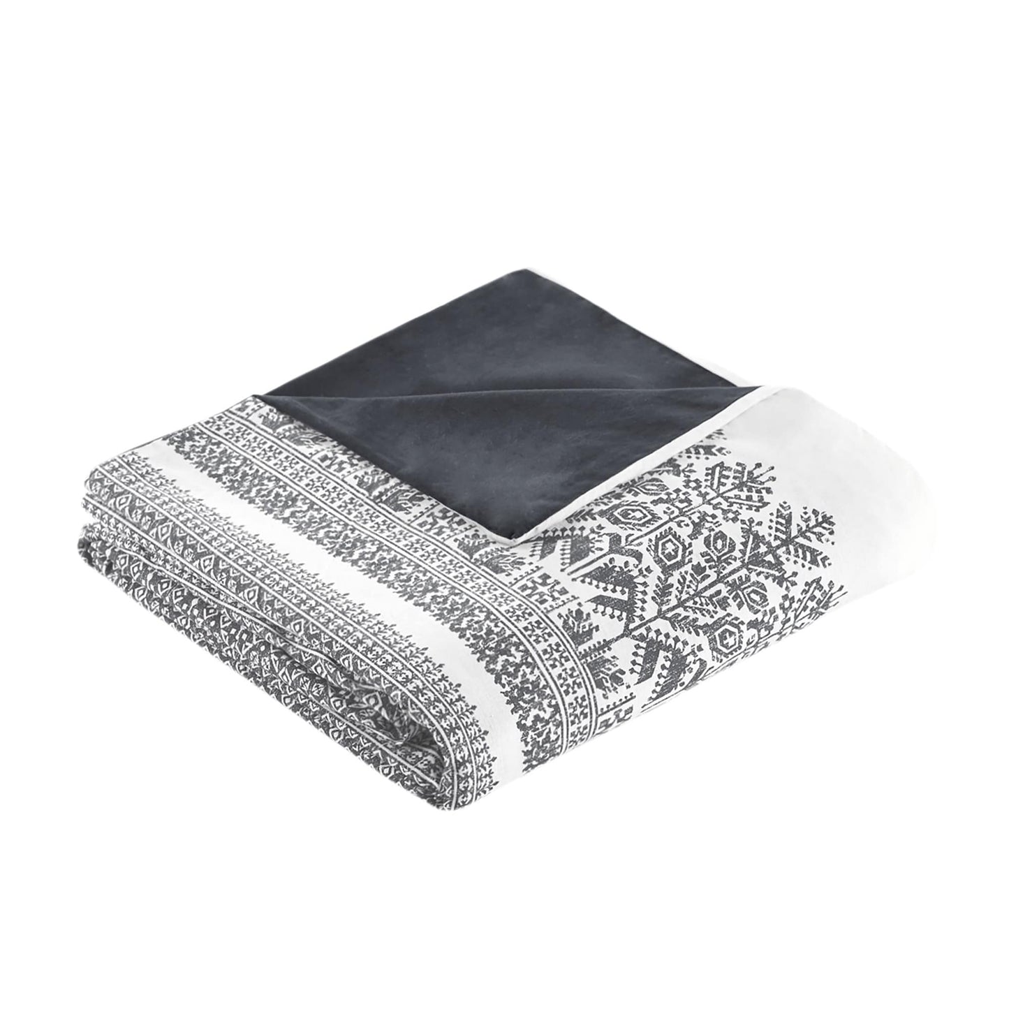 INK+IVY Mila 3 Piece Cotton Duvet Cover Set with Chenille Tufting