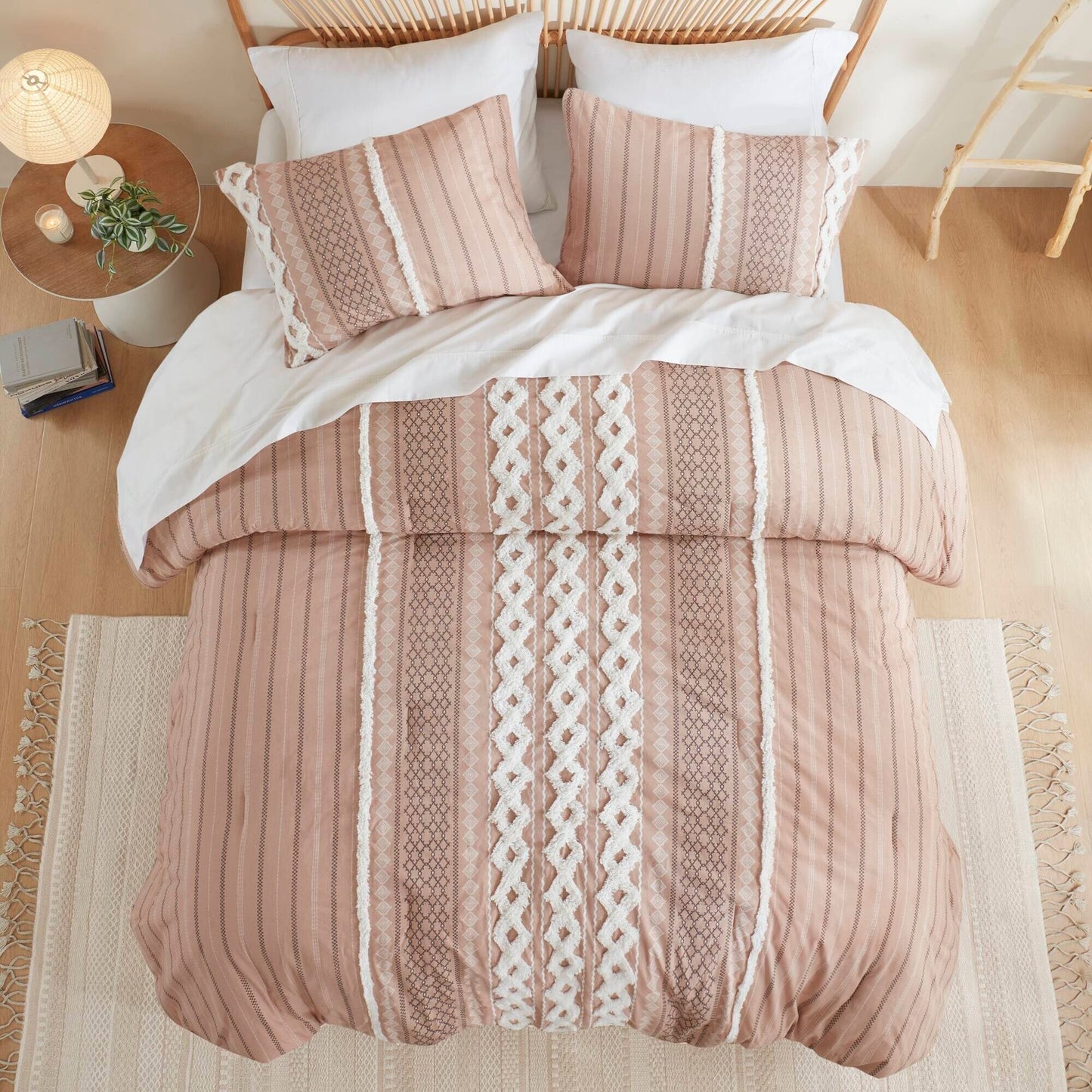 INK+IVY Imani Cotton Printed Comforter Set with Chenille