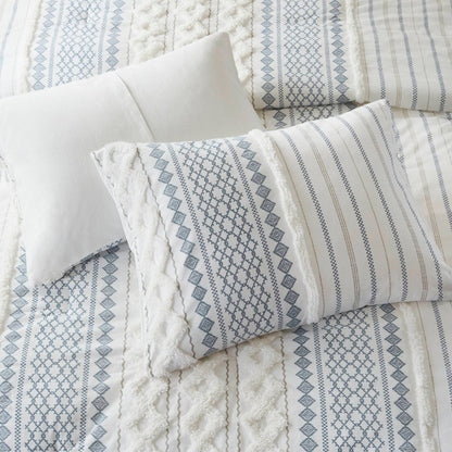 INK+IVY Imani Cotton Printed Comforter Set with Chenille