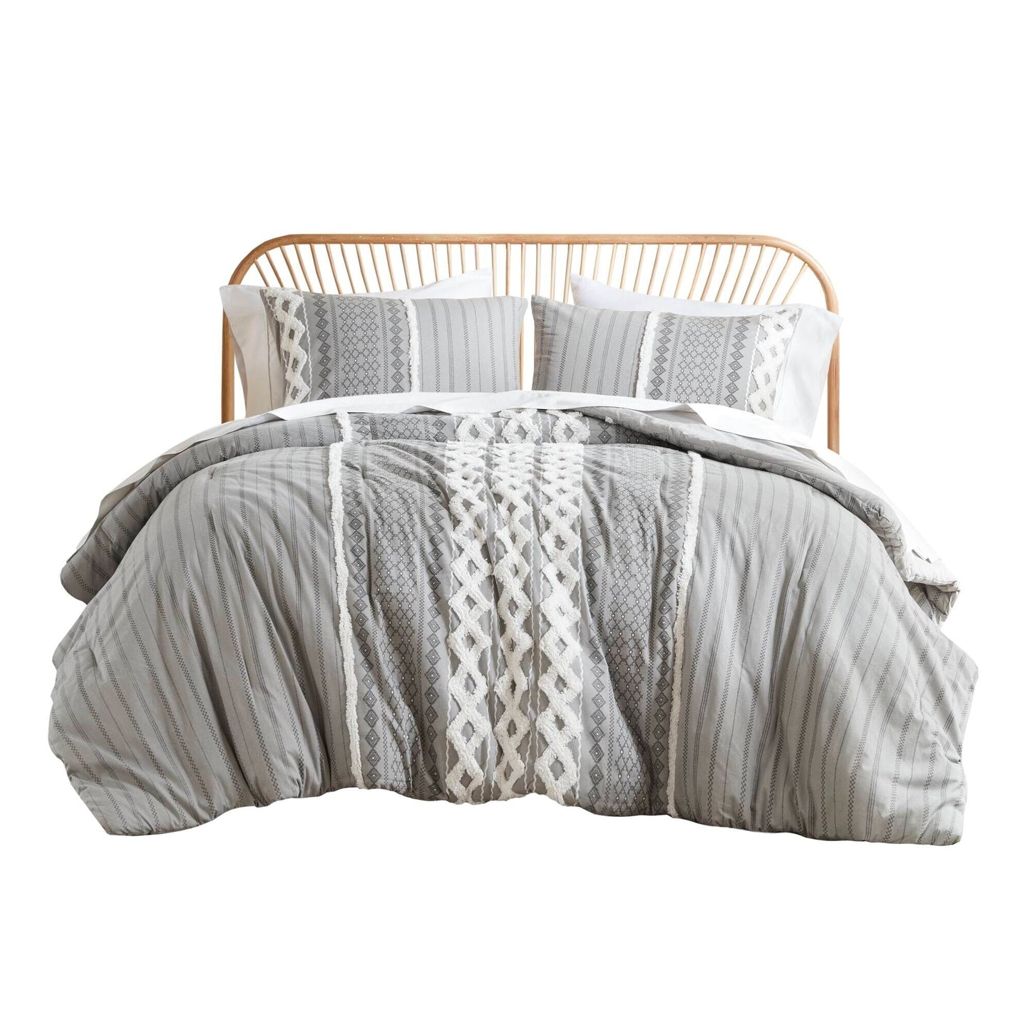 INK+IVY Imani Cotton Printed Comforter Set with Chenille