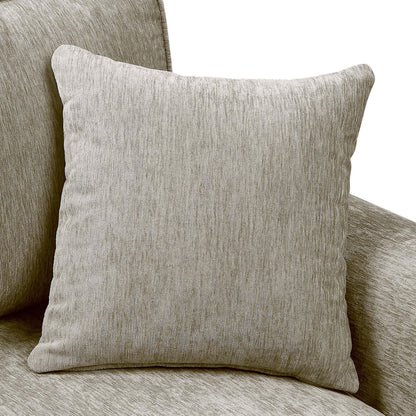 Igny Traditional Chenille Upholstered Rolled Arms Sofa by Furniture of America