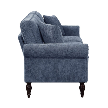 Igny Traditional Chenille Upholstered Rolled Arms Sofa by Furniture of America