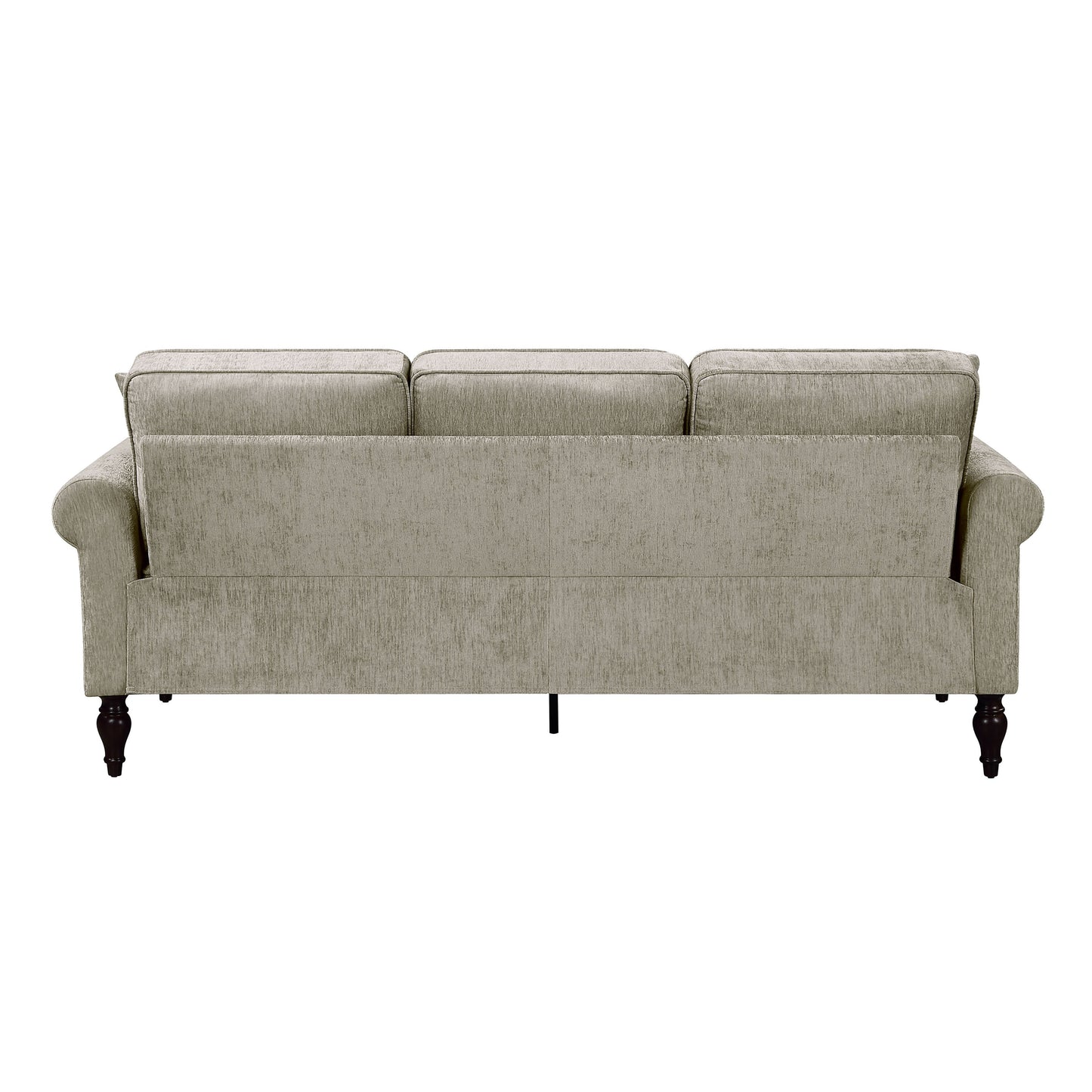 Igny Traditional Chenille Upholstered Rolled Arms Sofa by Furniture of America