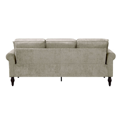 Igny Traditional Chenille Upholstered Rolled Arms Sofa by Furniture of America