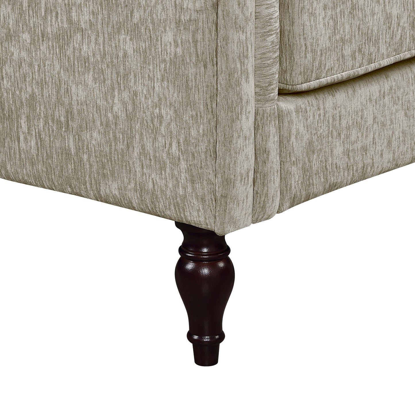 Igny Traditional Chenille Upholstered Rolled Arms Sofa by Furniture of America