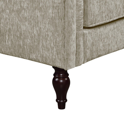 Igny Traditional Chenille Upholstered Rolled Arms Sofa by Furniture of America