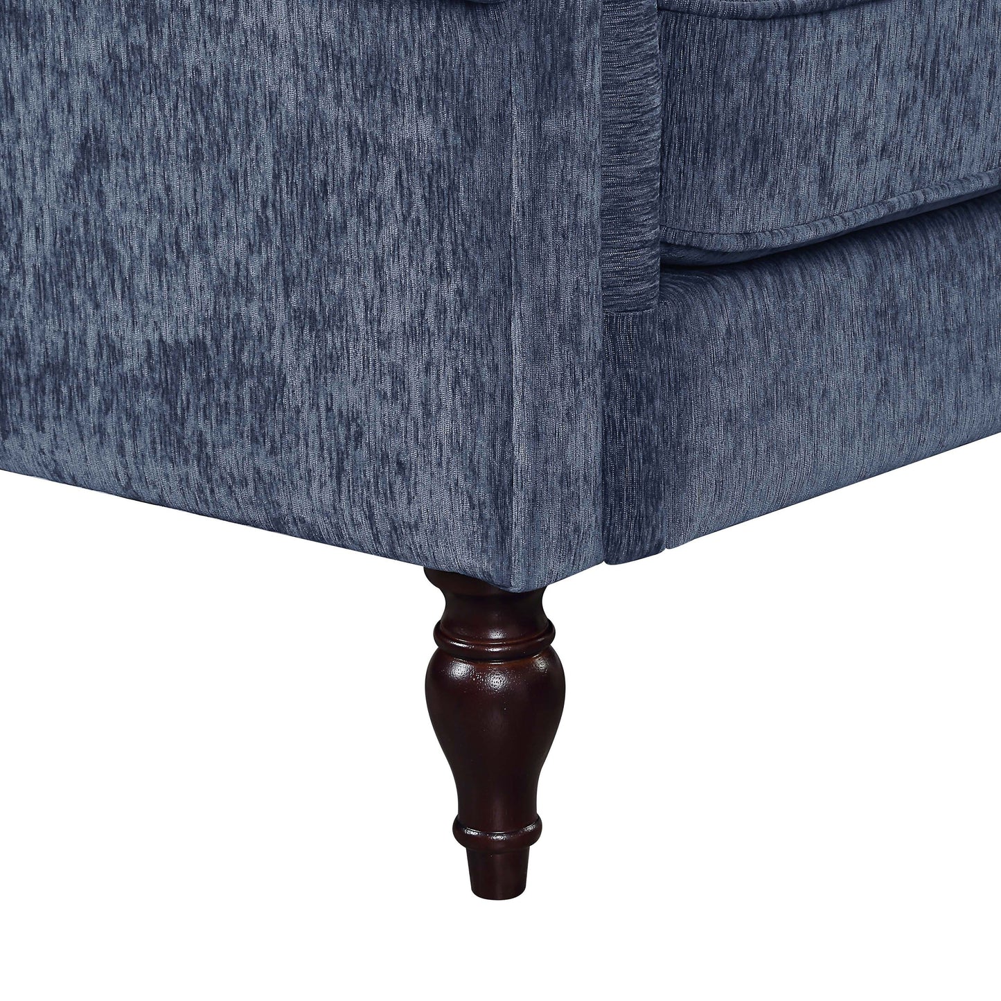Igny Traditional Chenille Upholstered Rolled Arms Sofa by Furniture of America