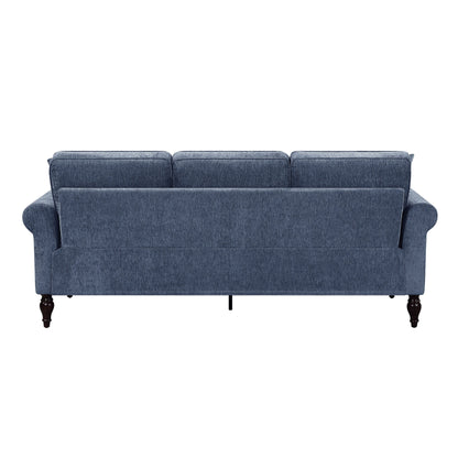 Igny Traditional Chenille Upholstered Rolled Arms Sofa by Furniture of America