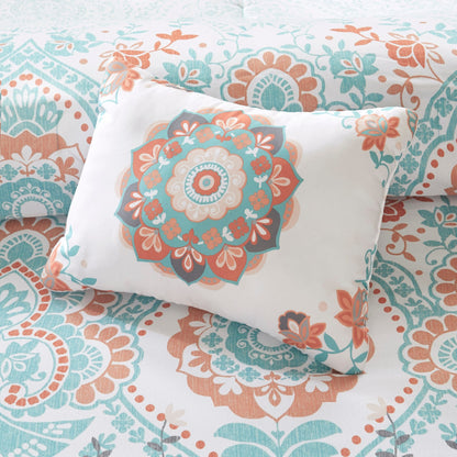Intelligent Design Avery Boho Comforter Set with Bed Sheets