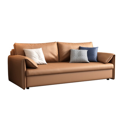 JASIWAY 65.4'' Vegan Leather Sofa Bed Sleeper Sofa