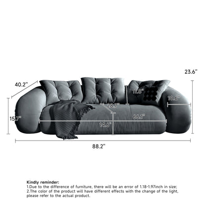 JASIWAY Modern Convertible Sleeper Sofa Chair Bed, White