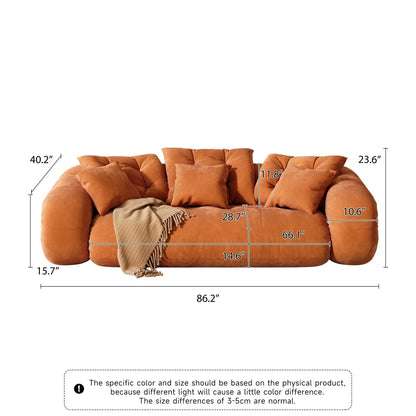 JASIWAY Modern Convertible Sleeper Sofa Chair Bed, White