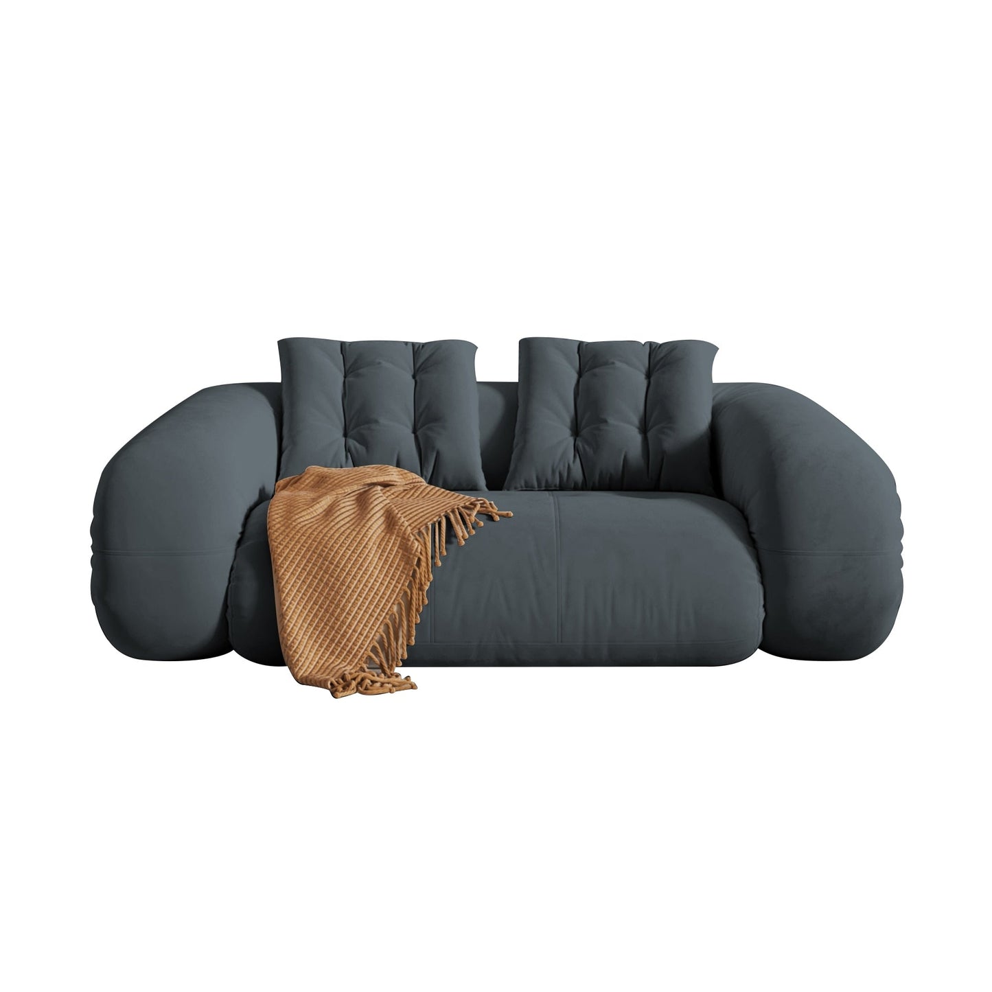 JASIWAY Modern Convertible Sleeper Sofa Chair Bed, White