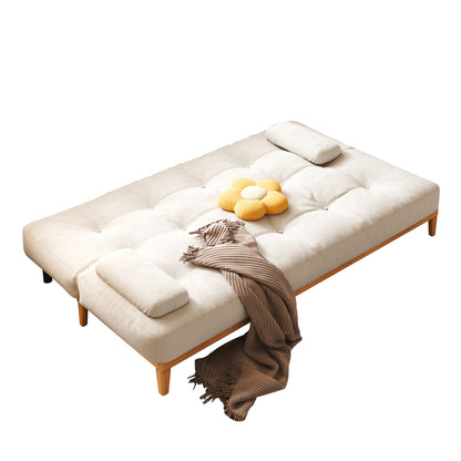 JASIWAY Modern Solid Wood Sleeper Sofa Bed