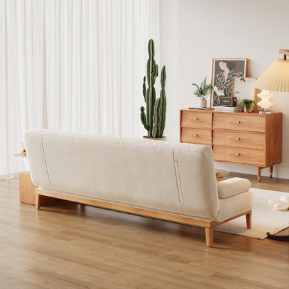 JASIWAY Modern Solid Wood Sleeper Sofa Bed