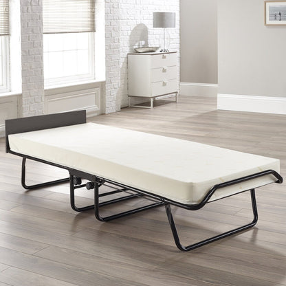 Jay-Be Visitor Contract Cot Folding Bed with Performance e-Fibre Mattress and Automatic Folding Legs, Compact, Twin