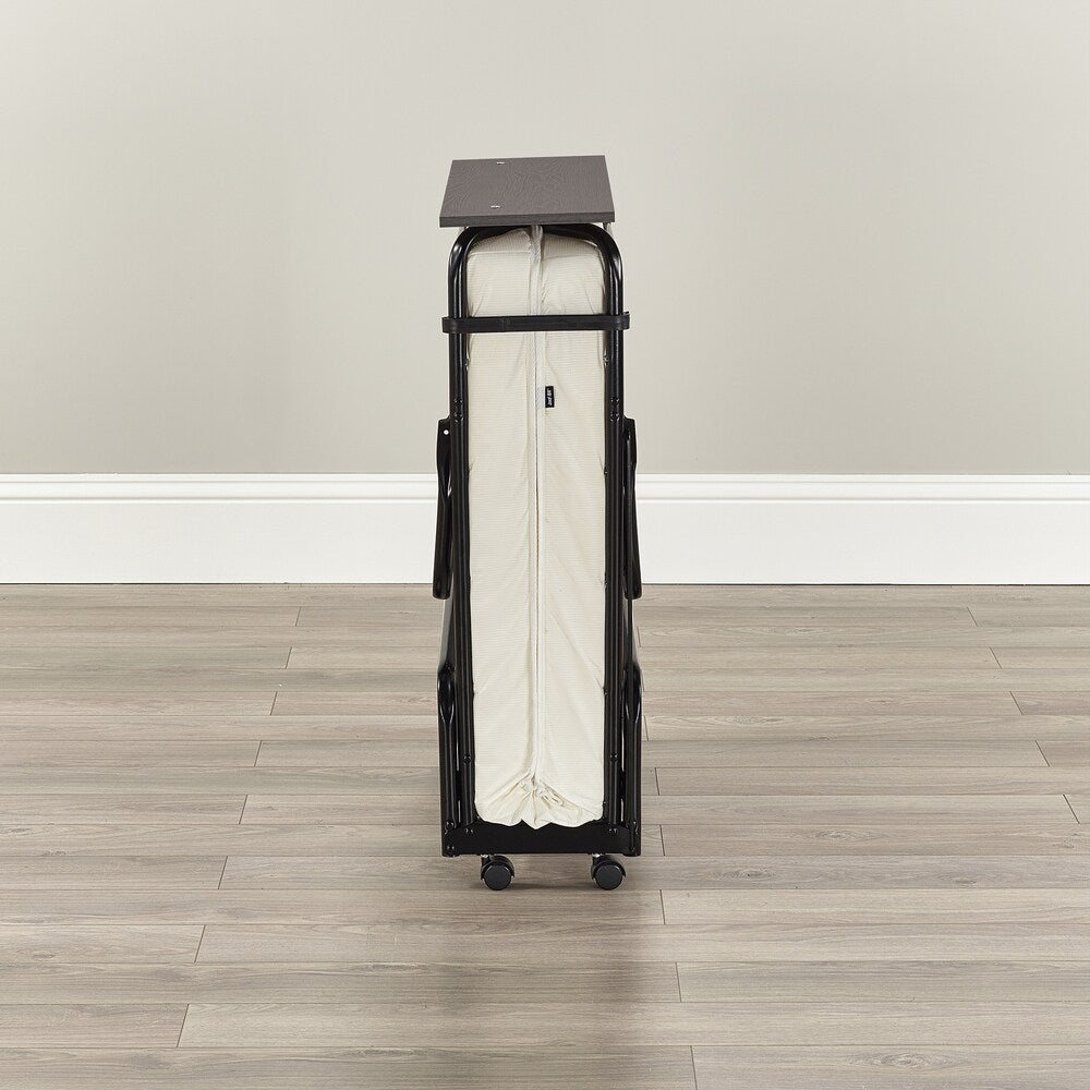 Jay-Be Visitor Contract Cot Folding Bed with Performance e-Fibre Mattress and Automatic Folding Legs, Compact, Twin