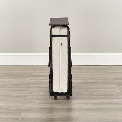 Jay-Be Visitor Contract Cot Folding Bed with Performance e-Fibre Mattress and Automatic Folding Legs, Compact, Twin