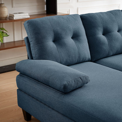 Jarenie U-Shaped 4 Seat Sectional Sofa Couch with Double Chaise for Living Room