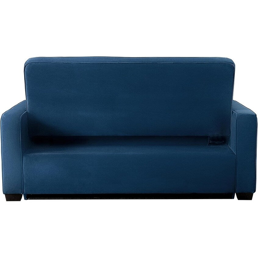 Java Queen Microfiber Loveseat with Pull-Out Sleeper - Convertible Sofa Bed for Living Room & Guest Room