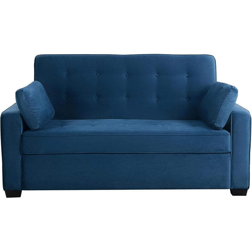 Java Queen Microfiber Loveseat with Pull-Out Sleeper - Convertible Sofa Bed for Living Room & Guest Room