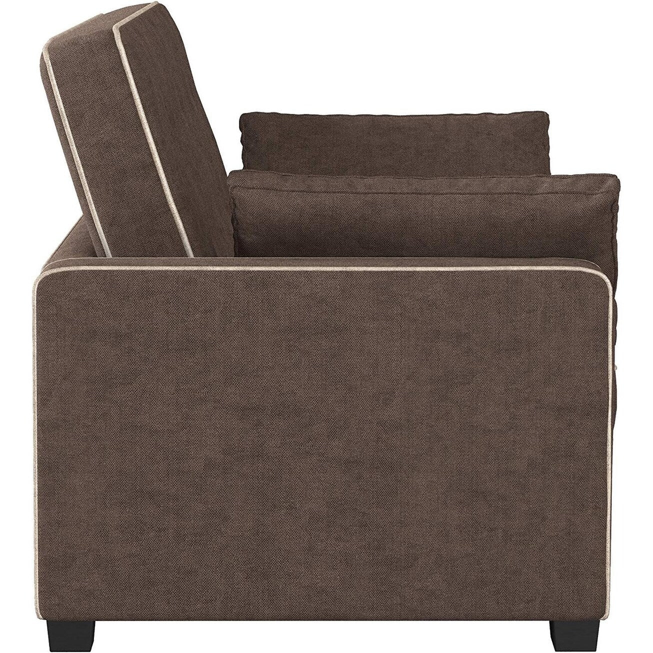 Java Queen Microfiber Loveseat with Pull-Out Sleeper - Convertible Sofa Bed for Living Room & Guest Room