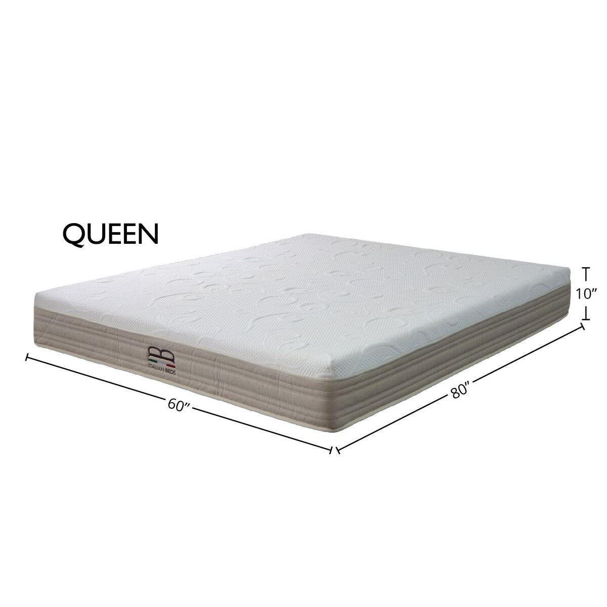 Jewel Italian Antibacterial Memory Foam Mattress with 11 Support Zones